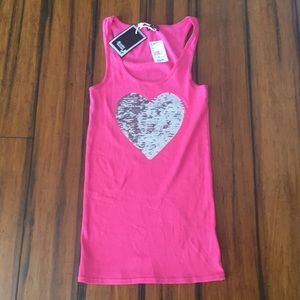NWT Pink Bling Tank Top JL